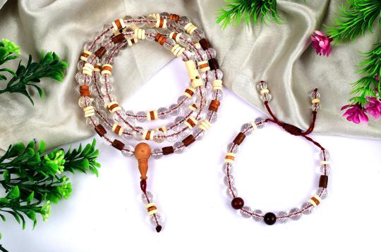 Sphatik mala and bracelet