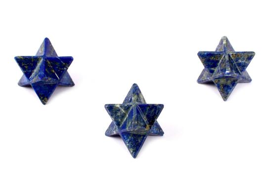 Star Pyramid in Lapis Lazuli - Set of 3 - 22 gms