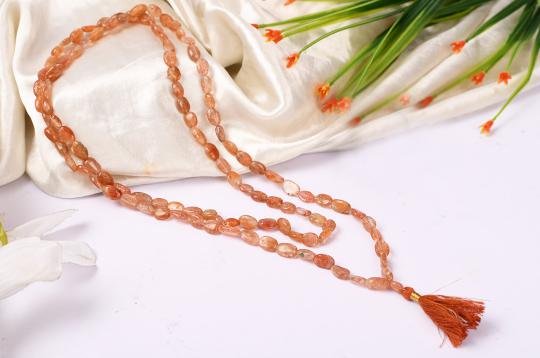 Sunstone Necklace - Oval beads