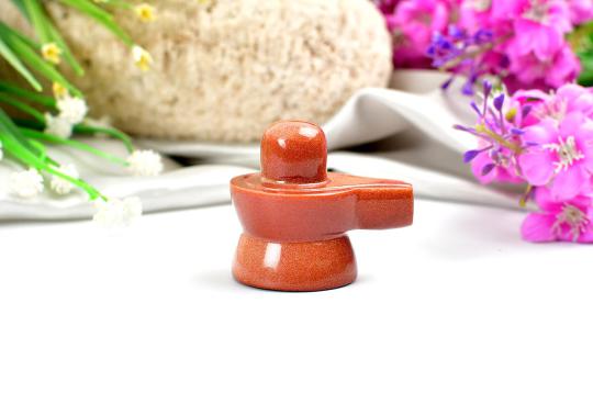 Sunstone Shivaling - 65 gms