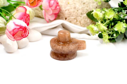 Real Sunstone Shivaling - 65 gms - II