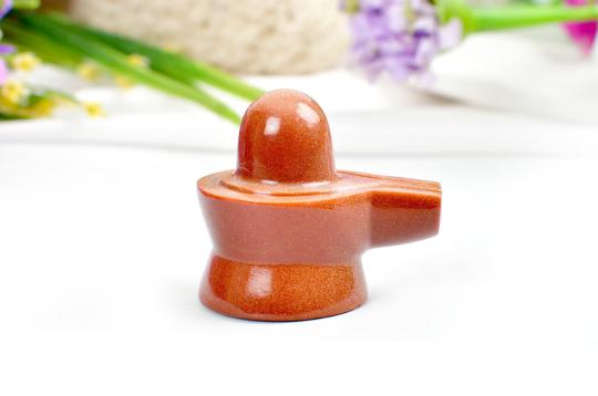 Sunstone Shivling  - 55 gms - I