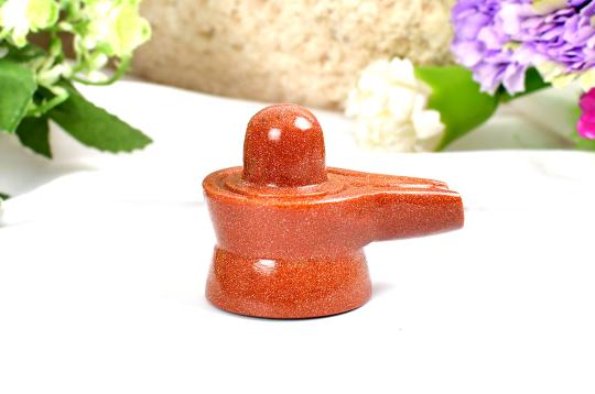 Sunstone Shivling  - 64 gms - I