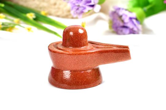 Sunstone Shivling  - 74 gms