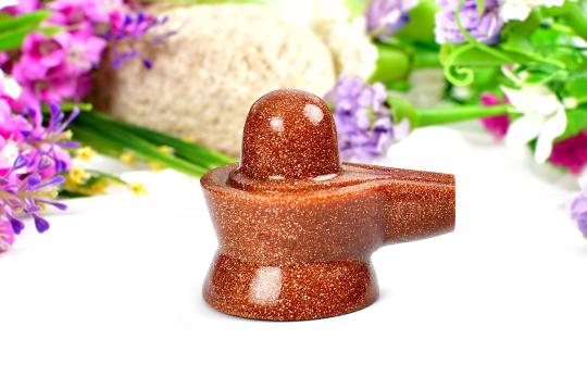 Sunstone Shivling  - 77 gms - I