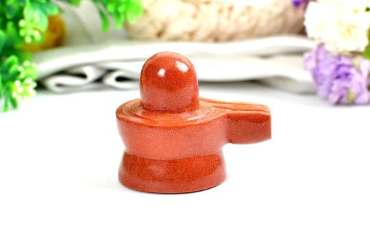 Sunstone Shivling  - 83 gms