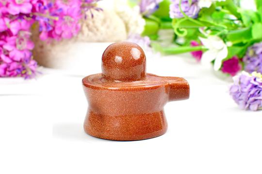 Sunstone Shivling  - 87 gms