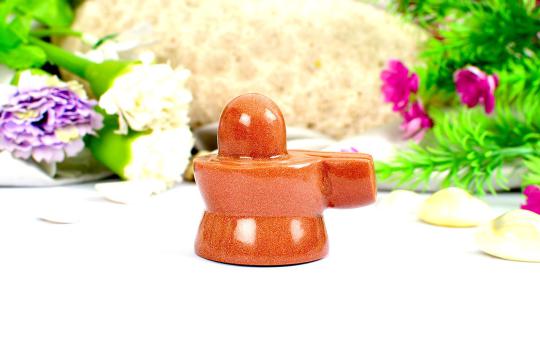 Sunstone Shivling  - 89 gms