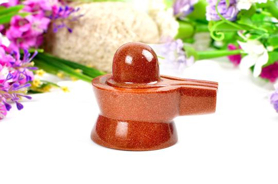 Sunstone Shivling  - 91 gms