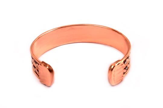 thumbnail image 2 of Desi Hawker Copper Round Clip Kids Bracelet – Adjustable Hindu Tamba Kada Kara 2 of 2