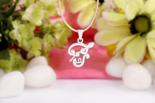 Tamil OM Locket in pure silver - I