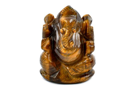 Tiger Eye Ganesha - 127 gms