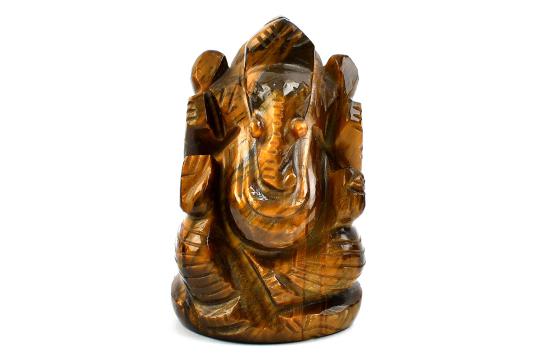 Tiger Eye Ganesha - 136 gms