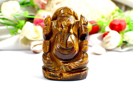 Tiger Eye Ganesha - 184 gms - I