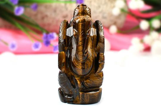 Tiger Eye Ganesha-84 gms
