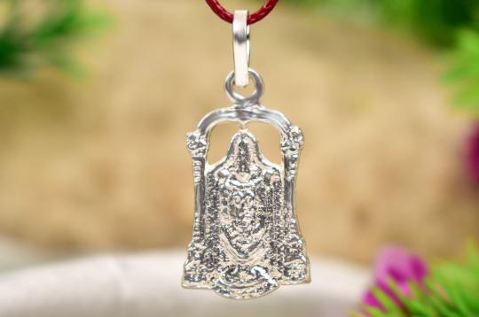 Tirupati Balaji Locket - in Pure Silver - Design IV