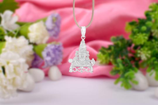 Tirupati Balaji Locket in Pure Silver - II