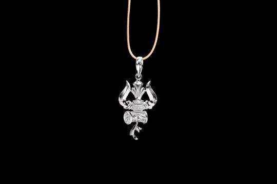 Trishul with Damru Locket