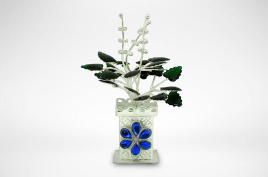 Tulsi plant in pure silver
