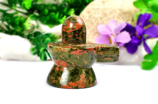 Unakite Shivling - 183 gms - I