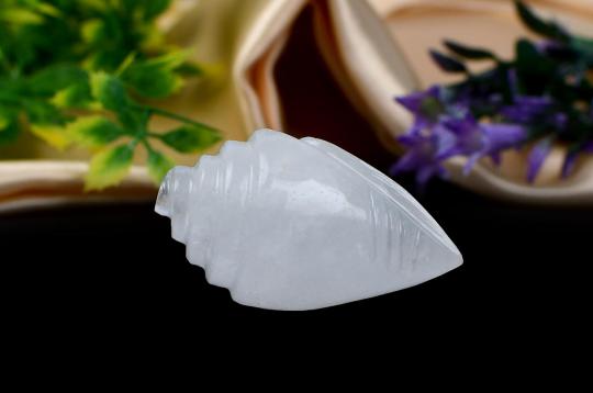 White Quartz Shankh - 46 gms