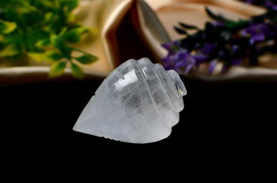White Quartz Shankh - 70 gms