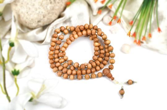 White Sandal Mala - I