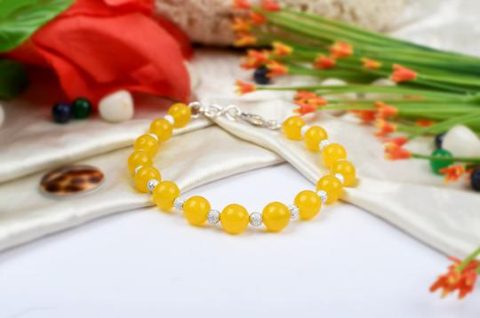 Yellow Agate Bracelet - Design II