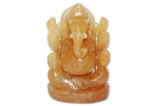 Yellow Jade Ganesh - 294 gms