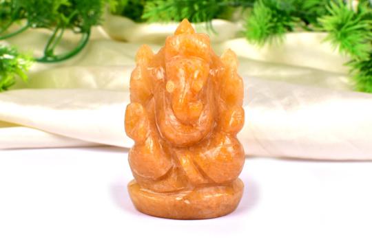 Yellow Jade Ganesha - 154 gms
