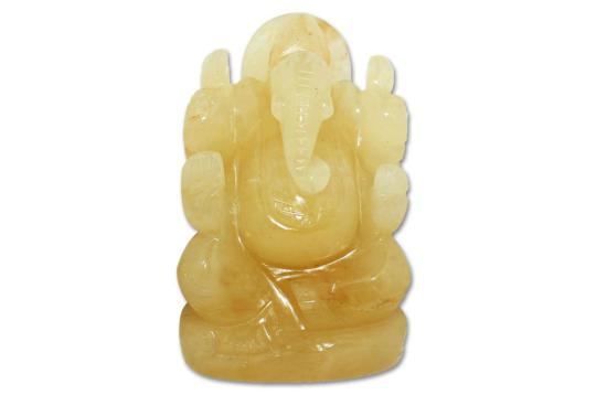 Yellow Jade Ganesha - 241 gms