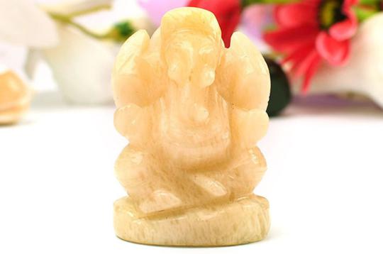 Yellow Jade Ganesha - 90 gms