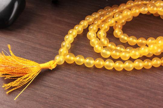Yellow Jade Mala - 6mm