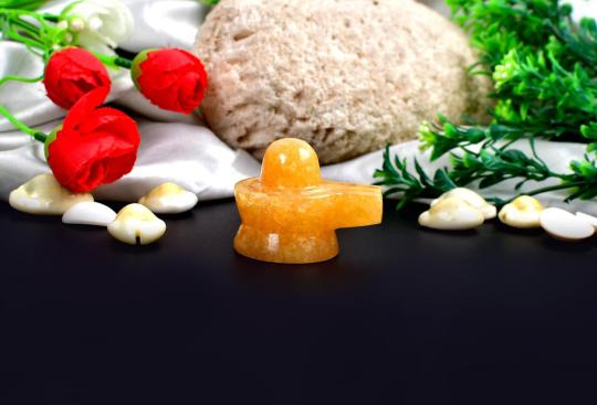 Yellow Jade Shivling - 63 gms - II
