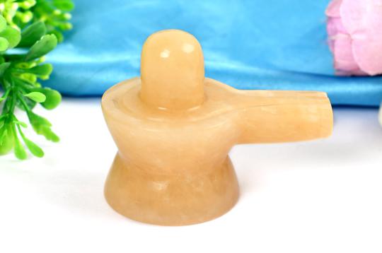 Yellow Jade Shivling - 67 gms