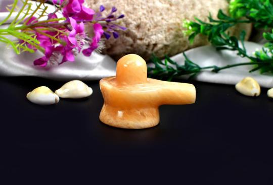 Yellow Jade Shivling - 70 gms
