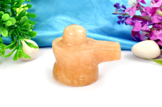 Yellow Jade Shivling - 80 gms - I