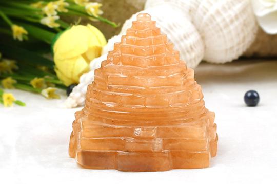Yellow Jade Shree Yantra - 160 gms