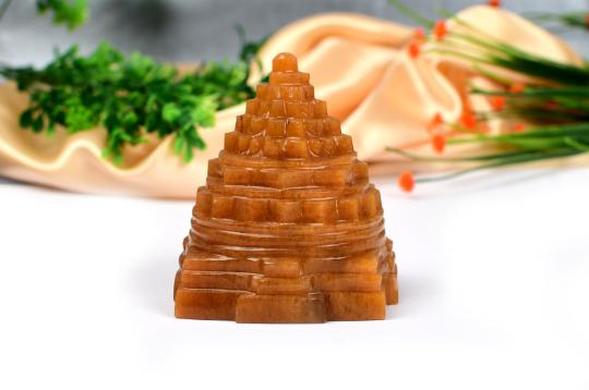 Yellow Jade Shree Yantra - 346 gms