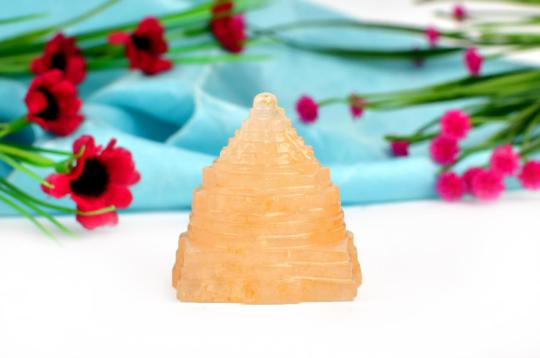 Yellow Jade Shree Yantra - 59 gms - I
