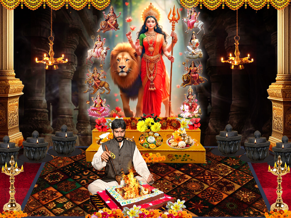 Navchandi Puja Paath and Yagna 1 day