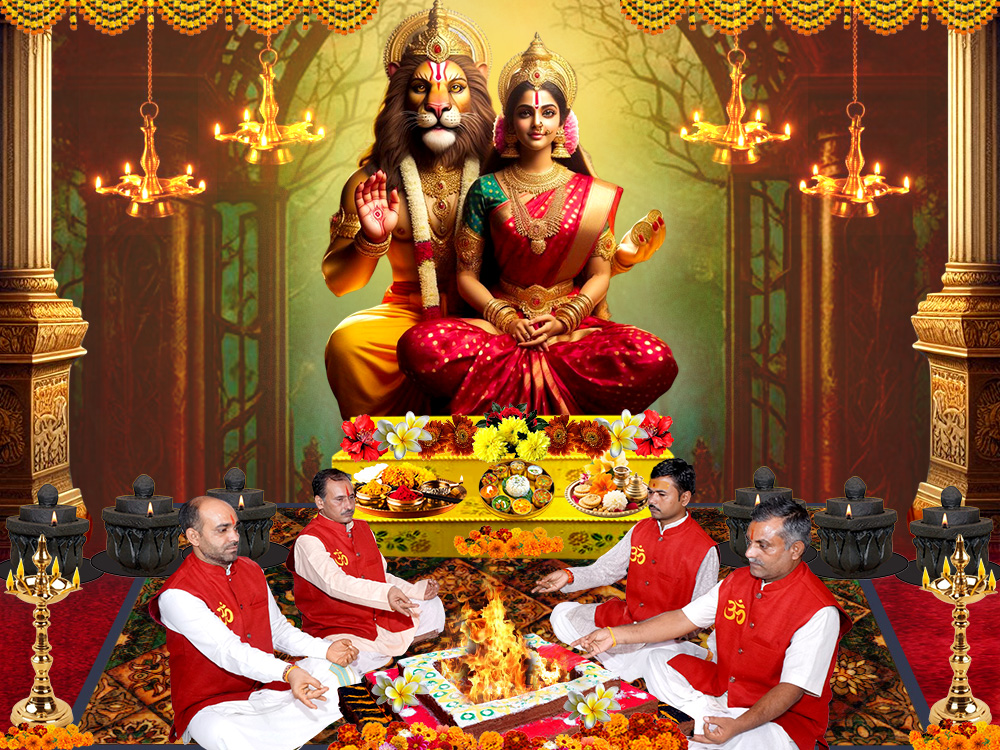 Lakshmi Narasimha Swamy Pooja Vidhanam and Homam 11000 Chants