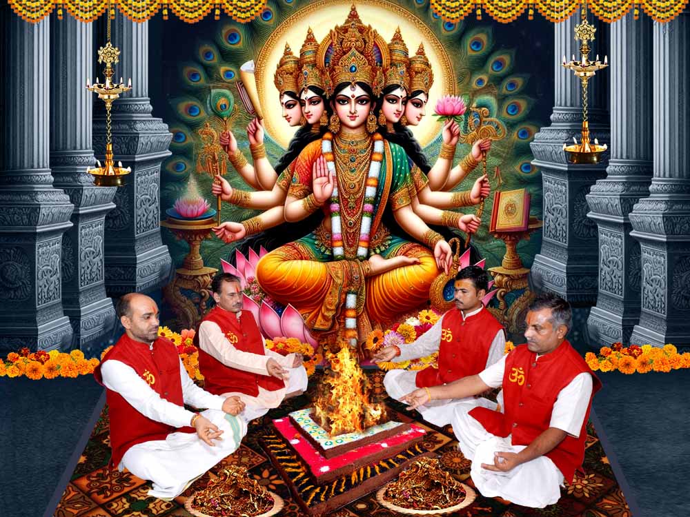Gayatri Devi Mahapuja With Prasad