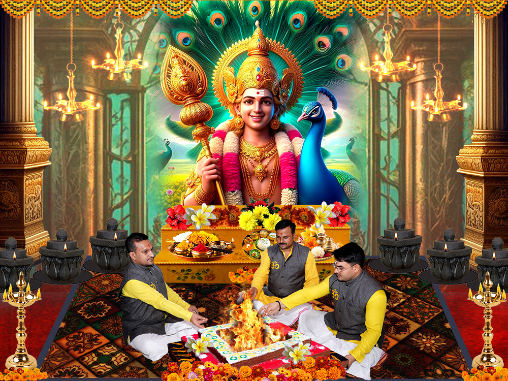 Kartikeya Puja Mantra Japa and Yajna 125000 Chants
