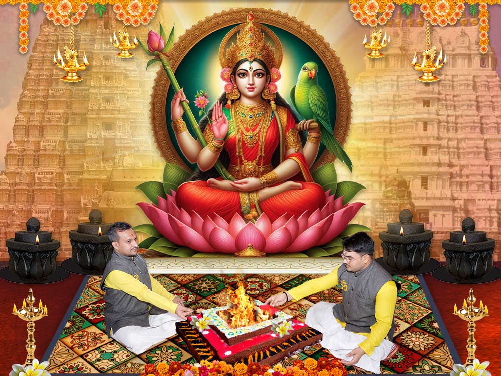 Goddess Kamakshi Puja at the Kamakshi Amman Temple 2100 Chants