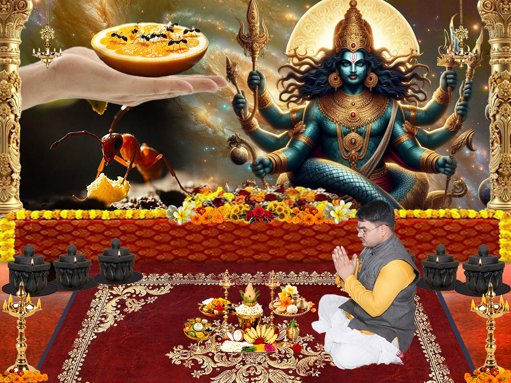 Feed Ants for blessings of Planet Rahu 1 Month