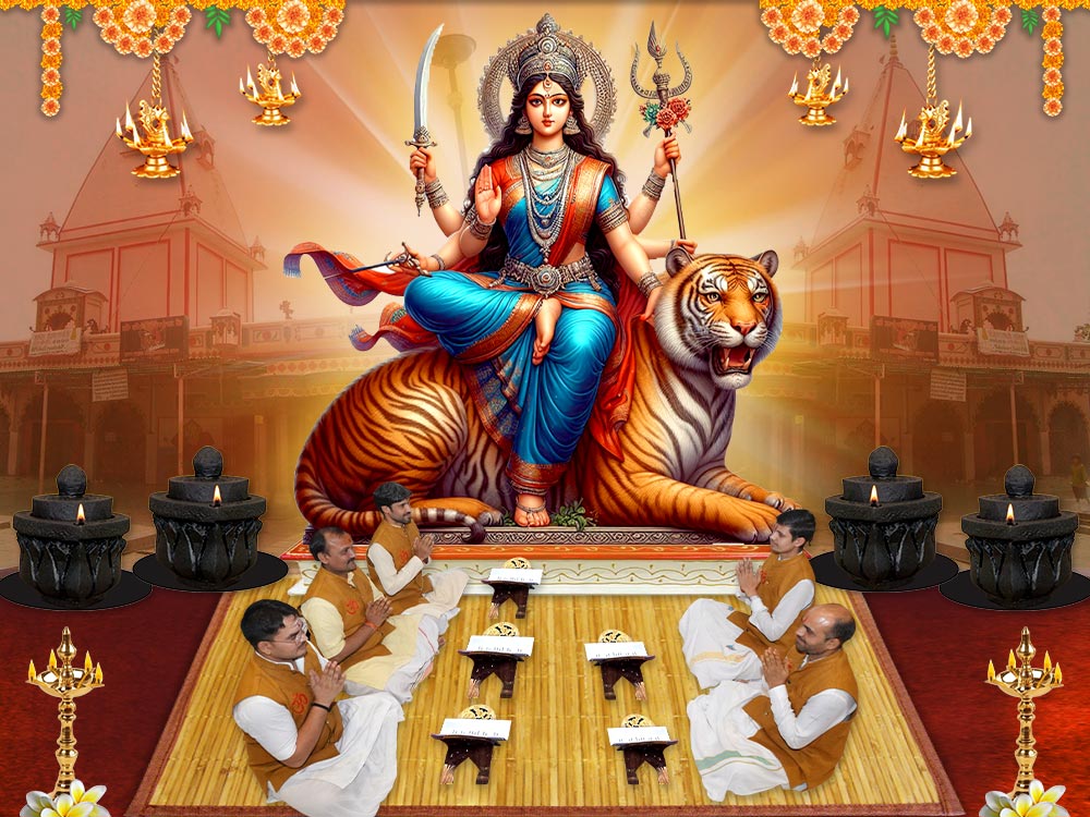 Chandi Path at Lalita Devi Shakti Peeth Temple Prayagraj 125000 Chants