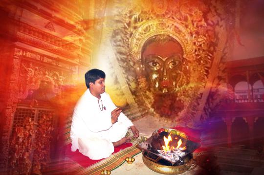 Puja at Durga Temple Monkey Temple Varanasi Durga Patha