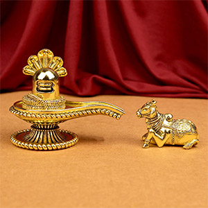 Ashtadhatu Shivling Nandi Set