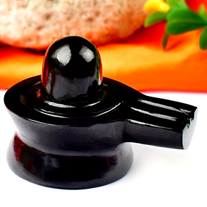 Black Agate Shivling - 119 gms